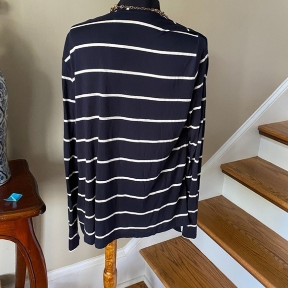 Ann Taylor Lightweight Navy Open Front Cardigan M - Picture 6 of 6